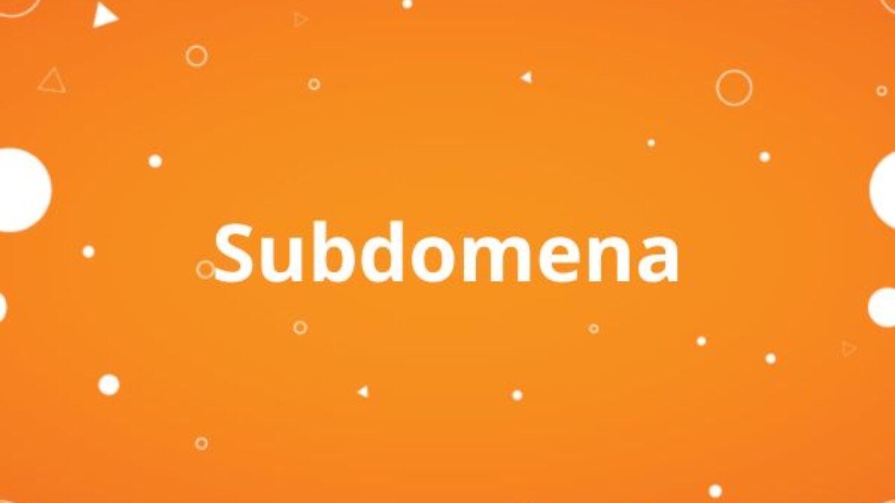 Subdomena